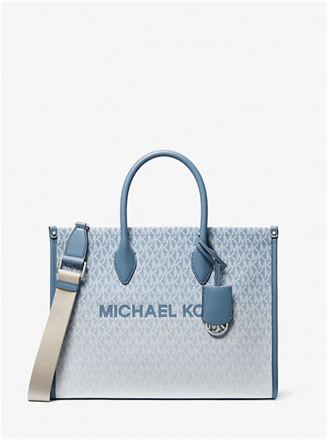 Buy Michael Kors Mirella Medium Ombré Logo Tote Bag.